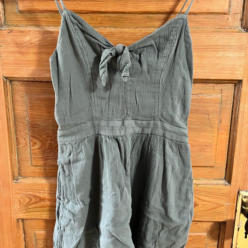 Aerie Gray Spaghetti Strap Romper